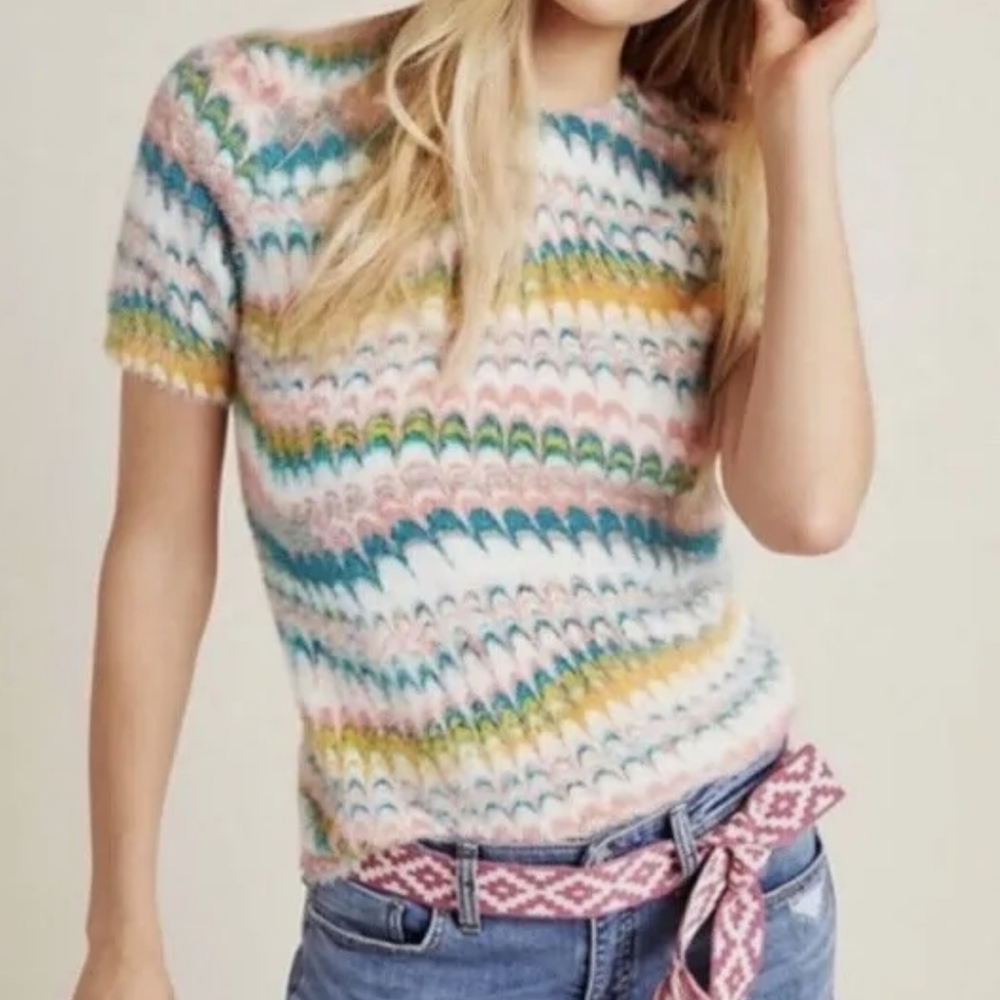 Anthropologie Colorful Sweater